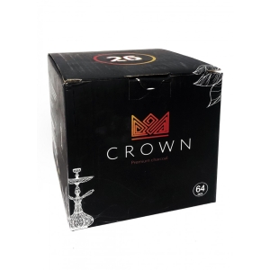 Кокосовый уголь для кальяна Crown 64 шт. (26мм, 1кг)