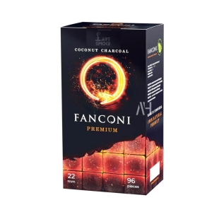 Кокосовый уголь для кальяна Fanconi 96 шт. (22 мм, 1кг)