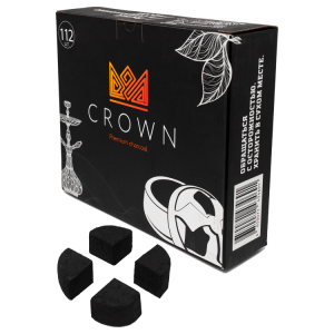 Кокосовый уголь для кальяна Crown Kaloud Edition под калуд 112 шт. (1кг)