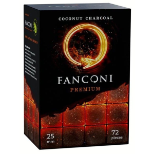 Кокосовый уголь для кальяна Fanconi 72 шт. (25 мм, 1кг)