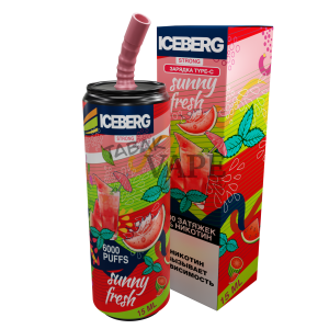 Электронная сигарета ICEBERG Strong (6000) - Арбузный лимонад с мятой