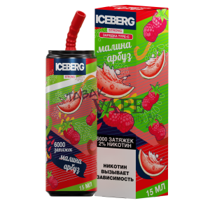 Электронная сигарета ICEBERG Strong (6000) - Малина Арбуз