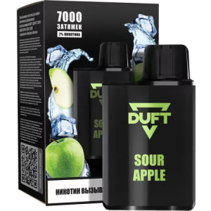 Электронная сигарета Duft (7000) - Sour Apple (Кислое яблоко)