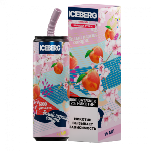 Электронная сигарета ICEBERG Strong (6000) - Белый Персик Сакура